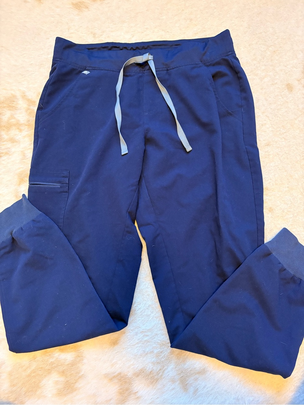 Figs Womens Navy Drawstring Jogger Scrub Pants
